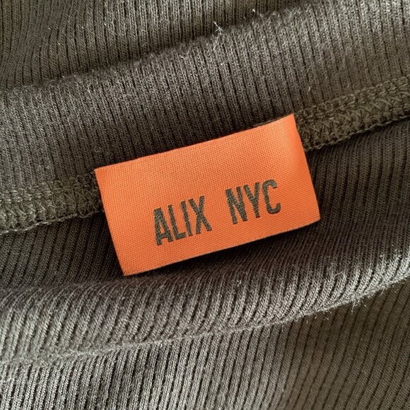 Alix NYC Bodysuit Medium Black Long Sleeve Slim Fit‎ Sexy Club Minimal - Picture 5 of 7